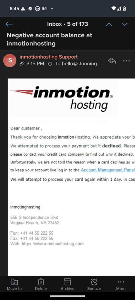 In Motion Scam 2 461x1024 Scam   Fake InMotion Renewal
